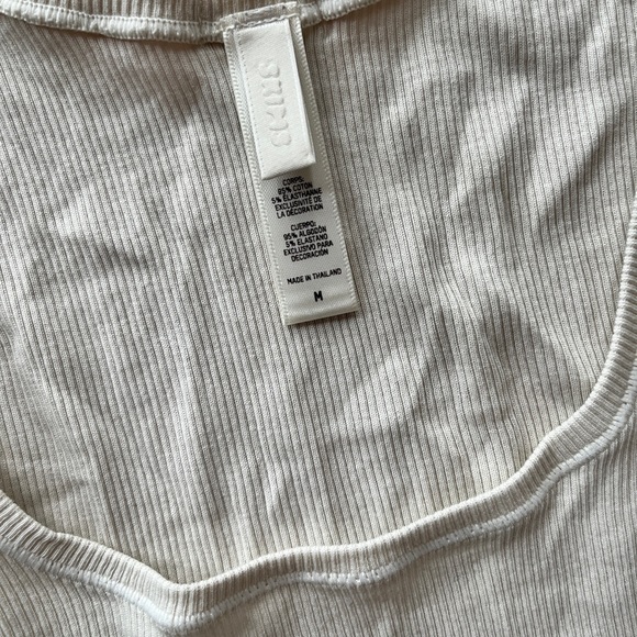 SKIMS Cotton Rib Tank in Bone - Picture 4 of 4